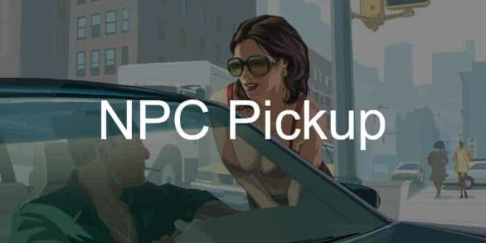 NPC Pickup System [NSFW][Hookers][Standalone]