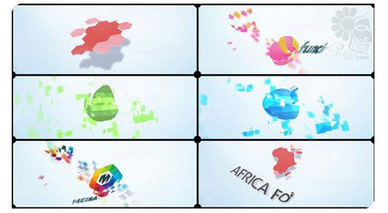 AE VideoHive Fragments Corporate Logo