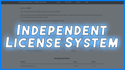 Website Independent License System