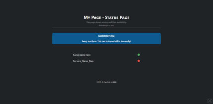 Website Status System